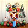 Dorclife Decorazioni Natalizie gonfiabili per Esterni 107CM Soldato Gonfiabile Ornamenti Natalizi Gnomo di Natale, Soldato, schiaccianoci, omino di Pan di Zenzero per Festa di Natale (Schiaccianoci)