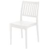 My Brand Sedia Minerva Bianca Impilabile Polipropilene 52x46x82 cm | Sedia cucina soggiorno, uso interno ed esterno, struttura in polipropilene, impilabile salvaspazio, colore bianco