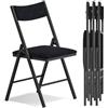 Asdsed Set di 4 Sedie Pieghevoli Imbottite in velluto, portata fino a 180 kg, Comodo ed Stabili, Risparmia Spazio, per Soggiorno, Giardino, Esterno, Campeggio, Balcone Interni, Ufficio, Feste
