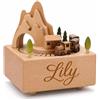 AGEUIRPOD Carillon Personalizzato con Nome/Testo, Scatola di Musica in Legno | Scatola di Musica in Legno Personalizzata Incisa a Mano, Regali per Bambini Ragazze Ragazzi Figlia Decorazioni per la casa