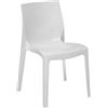 UP ON Nr.4 Sedia MOD. Ice Higlopp Bianco Lucido