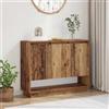 Ziaphsol Credenza in legno anticato, 97 x 29 x 75 cm, comò rustico con molto spazio per soggiorno, sala da pranzo, corridoio e ufficio, credenza durevole con ante e ripiani