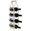 Biscottini Porta Bottiglie Vino in Ferro - Portabottiglie Vino in Metallo 13x14x58 - Porta Vino da Tavolo - Cantinetta Vino da Mobile e Dispensa - Portabottiglie Cucina Bar - Espositore - Portavini