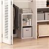 Furinno Cubic Scaffale Organizzatore Multiuso Aperto per Abbigliamento e Armadio, 2 Cubi, Bianco