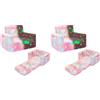 SLIGUY Divano per bambini, convertibile da divano a lettino estraibile, si illumina al buio, idea regalo per ragazzi e ragazze (unicorno rosa) (Confezione da 2)