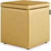 Happers - Pouf cubo Arcon, in similpelle, per interni, colori assortiti Único oro