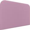DHOME Testiera Letto Imbottita Liscia Curva in Similpelle Altezza 70cm da Parete Testiere Acustiche Fonoassorbenti per Camera da Letto (Rosa, 90cm)