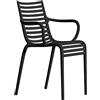 driade Pip-e Poltroncina Di Design In Materiale Plastico Riciclato Grigio Scuro, Black Is The New Green, 83 x 44 x 52.5 cm