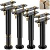 VETIN 4 Pezzi Gambe di Supporto per Rete Letto Regolabili in Altezza, Gambe di Supporto Sotto Il Letto, Gambe di Supporto per Rete a Doghe Per Reti Letto Pesanti/in Legno/King/Queen Size, 18-32cm