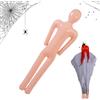 Generic Corpo gonfiabile - Modello del corpo umano 60x156 cm, decorazioni di Halloween oggetti di scena del cosplay, dimensioni della vita Proppetti di cosplay di manichini gonfiabili | Modello di esposizioni