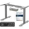 MAIDeSITe Scrivania Regolabile in Altezza, con un' altezza regolabile compresa tra 72 e 120 cm, dotata di 2 motori potenti e 4 tasti di memoria - T2 Pro