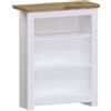 Vida Designs Arlington 3 Ripiano Libreria, Slim Autoportante Mobile contenitore for Soggiorno or Corridoio, Design salvaspazio, H75xW60xD24cm (Bianco)