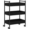 Generico Carrello da Cucina Rovere Nero 50 x 30 x 70 cm,Mobili,Carrelli e Isole,Carrelli da cucina-869110