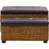 Generico Set Panche 2 pz in Giunco Marrone,Mobili,Panche,Cassapanche e panche per ingressi-246108