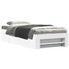 vidaXL Telaio del letto con storage con cassetto Bianco 80 x 200 cm