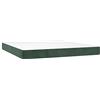 Générique Materasso a molle insacchettate Velluto Verde Scuro 160x200x20 cm | Schiuma confortevole, supporto medio-duro, assorbe rumore e urti, ideale schiena e pancia