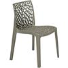 GRANDSOLEIL Grand Soleil S6316GP Grandsoleil Upon Gruvyer Sedia Impilabile, in Polipropilene, Grigio Perla, 51.X 52.X 81.Cm, Pearl Grey, 51 X 52 X 81 Cm