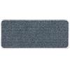Astra Zerbino interno grigio antiscivolo antipolvere - tappetino per porta 25x60 cm idrorepellente - Rib Line zerbino antistatico resistente