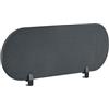 Beliani Pannello Divisorio Fonoassorbente per scrivania in Pet Grigio Scuro 120 x 40 cm