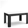 Skraut Home | Tavolo da Pranzo | Cucina, Sala da pranzo | 140x90x76 cm | Per 6 persone | Tavolo Cucina | Stile moderno | Bianco e nero