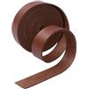 NETFLO Strisce di pelle, 5 m x 3 cm, larghezza 1,8 mm, colore caffè | Ampio cinturino piatto in pelle per la produzione di cinture, cinghie per zaini, collari per animali domestici e altri