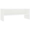 GHVBNMF Mobile TV bianco, 100 x 40 x 40 cm, in legno | Mobile basso compatto con vano aperto per soggiorno e camera da letto. Superficie facile da pulire e design semplice.