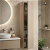 Linea Azzurra Pensile Bagno Sospeso Milleidee 1 Anta Made in Italy 120x30x30cm Mobile Bagno Salvaspazio Stretto in Legno Nobilitato Melaminico