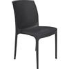 GRANDSOLEIL GRAND SOLEIL Boheme Greenpol sedia impilabile, verde polimerico, antracite, 56 x 46 x 84 cm