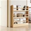 yurstcggh Scaffale Stretto Dietro La Porta,3/4/5 Livelli Libreria,Libreria Bambini,Design Aperto con Barra di Protezione,scaffale di stoccaggio giocattolo,Anti-Dumping,per Esposizione a Terra