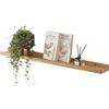 Gieanoo Listello da parete in legno di quercia massiccio, 50 cm, da parete, per soggiorno, camera da letto, cameretta dei bambini