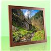 1a Bilderrahmen Bonito Slimline - Cornice per poster, 31 x 45 cm, in legno di noce, decorazione scuro, 45 x 31 cm, con cornice a puzzle, con vetro sintetico trasparente