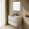 inHedito Mobile bagno sospeso con lavabo 60 cm Essenza bianco lucido