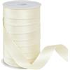 FARYODI Nastro sbieco da 25 mm x 50 m, per cucito, fai da te, decorazioni fai da te (colore crema)