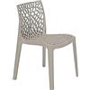 GRANDSOLEIL GRAND SOLEIL Grandsoleil S6316J Upon Gruvyer Sedia impilabile, in Polipropilene, Juta, 51 x 52 x 81 cm, Jute, 51 x 52 x 81 cm