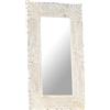 Generico Specchio Bianco 80x50 cm in Legno Massello di Mango,Specchi-321633