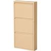 ZStyle Scarpiera Salvaspazio in Metallo Slim 3 Cassetti Antiribaltamento (Avorio)