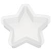 PATIKIL Modello in Resina a Forma di Stella a Cinque Punte da 3,5 Pollici, Stampi in Silicone a Stella per Stampi in Resina Epossidica per la Creazione di Decorazioni, Bianco