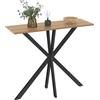 IDMarket - Consolle ALIX in legno e gambe a ragno nere
