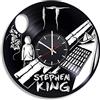 AVJERA Stephen King Vinyl Record Orologio da Parete retrò Capodanno Natale Regalo di Compleanno personalità Design Creativo per la casa