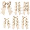 Xinjiayi 15 fiocchi decorativi per regali, fiocchi grandi | Regalo beige per compleanno, Natale, corona dell'Avvento, fai da te, decorazione di nozze, confezione regalo