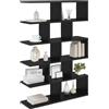 vidaXL Scaffale da parete Rovere Nero 70 x 20 x 100 cm