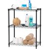 Iris Ohyama, Scaffalatura/Mobili per l'immagazzinamento/Unità di scaffalatura a più lati/Scaffalatura in metallo con 3 ripiani, Altezza regolabile, Cucina, Garage, Ufficio - Metal Rack MR-NS3 - Nero
