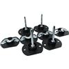 TAODAN 4 connettori per mobili tipo pin di ricambio hardware raccordo divano combinazione mobili connettore adatto per poggiatesta letto e combinazione divano bracciolo connessione