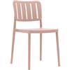 Rebecca Mobili Sedia da Esterno, Sedia Impilabile, Rosa, Polipropilene, Salvaspazio, Design Moderno, per Interno o Giardino - Misure HxLxP: 82 x 42 x 53 cm - Art. RE7194V1