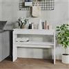 Rantry Mobile Tavolo Consolle Bianco 102x30x80 cm in Truciolato, Tavolino da Salotto, Tavolinetto da Soggiorno, Tavolo per Ufficio Camera da Letto Giardino