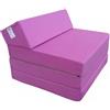 Natalia Spzoo Materasso pieghevole per ospiti 200 x 70 x 10 cm in diversi colori Microfibra (Rosa 1227)