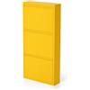 ZStyle Scarpiera Salvaspazio in Metallo Slim 3 Cassetti Antiribaltamento (Giallo)