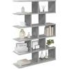 vidaXL Scaffale da parete Grigio Cemento 70 x 20 x 100 cm