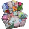 Generico Pouf A Sacco con Peluche, Poltrona Trasparente Porta Peluche | Con Cerniera, Organizzatore A Forma Di Fagiolo Per Cameretta E Soggiorno