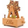 AGEUIRPOD Carillon Personalizzato con Nome/Testo, Scatola di Musica in Legno | Scatola di Musica in Legno Personalizzata Incisa a Mano, Regali per Bambini Ragazze Ragazzi Figlia Decorazioni per la casa